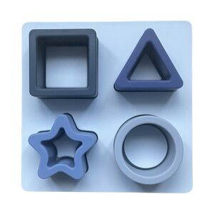 Silicone Baby Puzzle - Blue